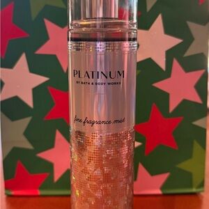 Bath & Body Works Platinum Mist with Pink and Silver Accents